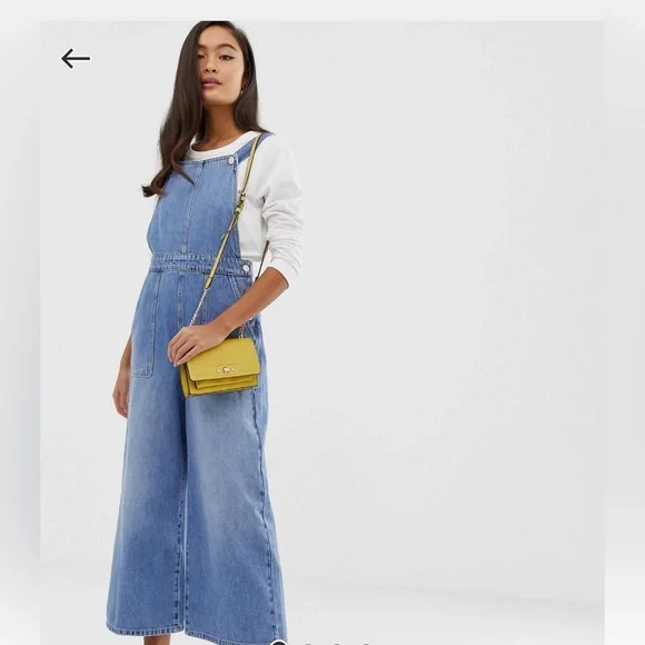 Miss Selfridge | Pants & Jumpsuits | Miss Selfridge Cropped Dungarees |  Poshmark
